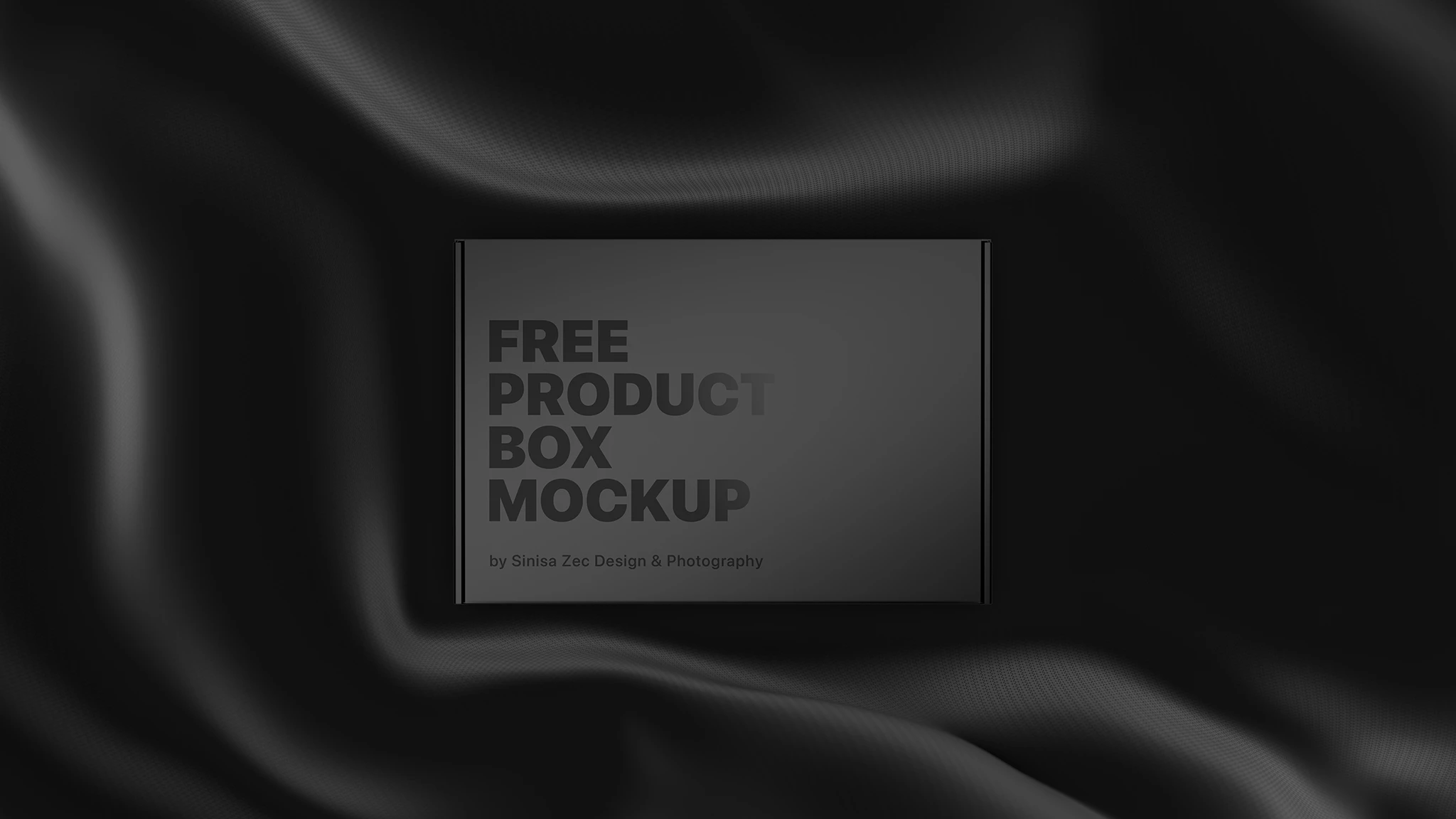 Elegant box Mockup Black
