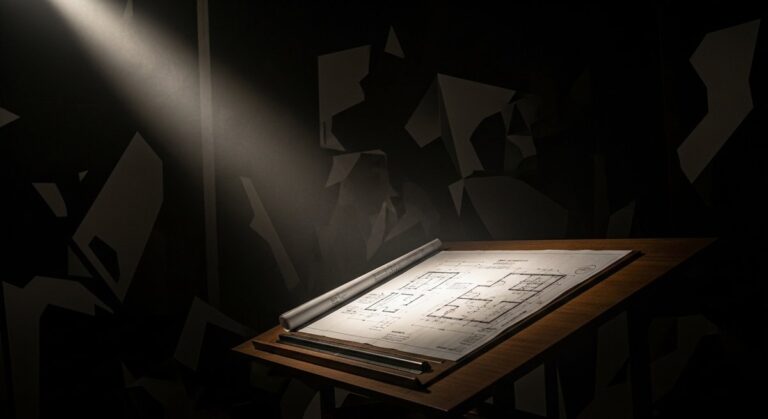 A focused beam of light illustrating the concept of a precision content strategy for premium clients.