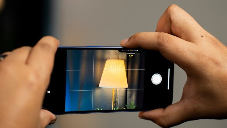 A close-up of the new Sony LYTIA L910 mobile camera sensor, showing its intricate components.